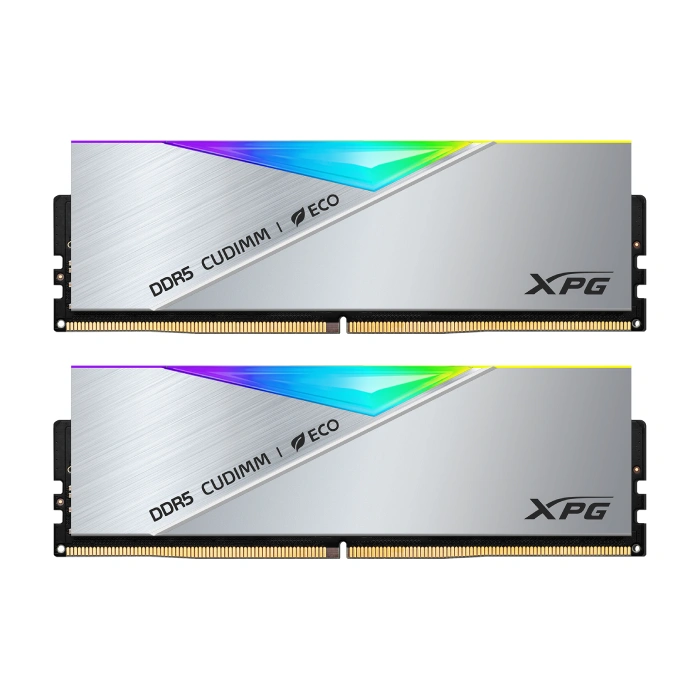 رم کامپیوتر DDR5 دو کاناله 9200 مگاهرتز CL42 ای دیتا ایکس پی جی مدل LANCER CUDIMM RGB ظرفیت 32 گیگابایت